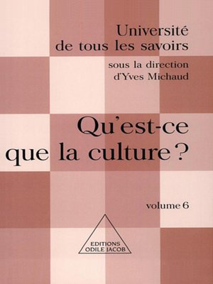 cover image of Qu'est-ce que la culture ?